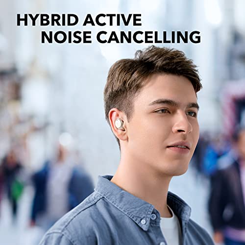 Soundcore by Anker Life A3i Noise Cancelling Earbuds, Deep Bass, Hybrid ANC, AI-Enhanced Calls with 4 Mics, 36H Playtime with Fast Charging, Bluetooth 5.2 Earbuds, 22 Custom EQ, Transparency Mode