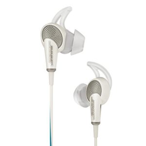 bose quietcomfort 20 acoustic noise cancelling headphones, apple devices, white