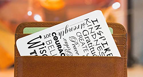 Footprints in The Sand Poem Bookmark - and Inspirational Magnetic Bookmarks, Pocket Size Motivational Card Set | Christian Cardstock and Prayer Bookmarks for Bible Study, Book, Journal | 7 Items