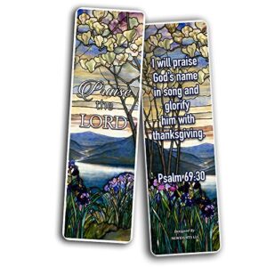 Christian Bookmarks Cards - in Christ Alone (30-Pack) - Gift Ideas for Sunday School, Youth Group, Church Camp, Bible Study - Easter Day, Thanksgiving, Christmas - Prayer Cards - War Room Decor