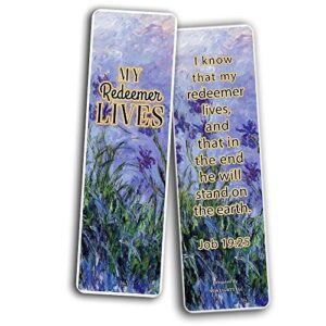 Christian Bookmarks Cards - in Christ Alone (30-Pack) - Gift Ideas for Sunday School, Youth Group, Church Camp, Bible Study - Easter Day, Thanksgiving, Christmas - Prayer Cards - War Room Decor