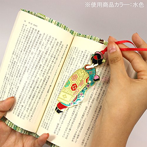 Tomoko 12519 Bookmark Maiko Dark Peach Stained Glass Style