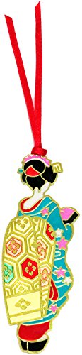 Tomoko 12519 Bookmark Maiko Dark Peach Stained Glass Style