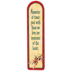 Christmas Greetings Bookmarks Set of 6 - Each Measures 6" Long x 1 1/2" Wide