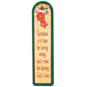 Christmas Greetings Bookmarks Set of 6 - Each Measures 6" Long x 1 1/2" Wide