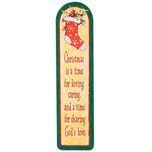 Christmas Greetings Bookmarks Set of 6 - Each Measures 6" Long x 1 1/2" Wide