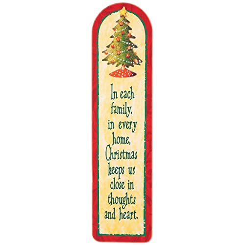 Christmas Greetings Bookmarks Set of 6 - Each Measures 6" Long x 1 1/2" Wide