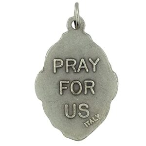 Silver-Tone Saint Medal Pendants | Comes with Prayer Card | Great Catholic Gift for Baptism, First Holy Communion, and Confirmation | Christian Accessory | Made in Italy (Our Lady Undoer of Knots)