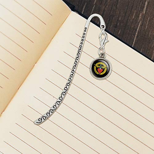 Bon Jovi You Give Love a Bad Name Metal Bookmark Page Marker with Charm