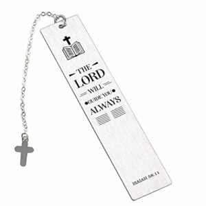 inspirational christian gifts bible verses bookmarks with cross pendants, bookmark for bible, perfect for reading rewards, church supplies, giveaways for sunday school, great religious christian gifts