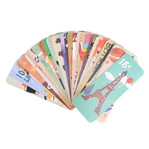 stobok 60 pcs vintage style bookmark european scenery paper bookmark clips for book page marker office school supplies