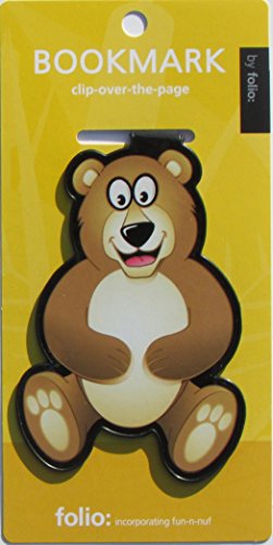 Teddy Bear Bookmarks (Clip-over-the-page) Set of 2 - Assorted colors