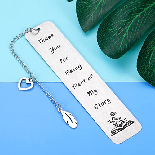 Thank You Bookmark Gifts for Women Men Teacher Appreciation Gifts for Coworkers Mentor Employees Retirement Birthday Christmas Gift for Book Lover Friends Graduation Back to School Leaving Present