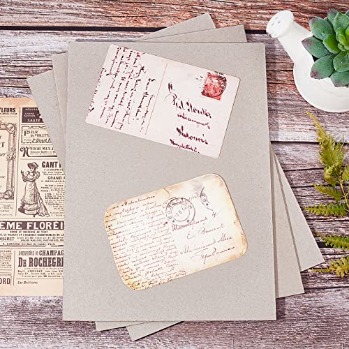 PH PandaHall 11.7 x 8.2” Book Board, 6pcs 79PT Rectangle Binders Board for Book Binding Book Cover Heavy Weight Brown Kraft Cardboard Paper Board for Scrapbooking Picture Frame Backing Invitations