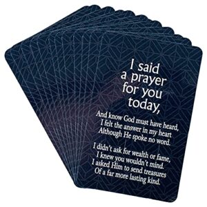 i said a prayer navy blue 3.5 x 2.5 cardstock keepsake bookmarks pack of 12