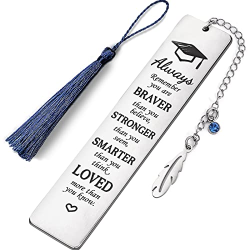 DoreenBow Inspirational Bookmark for Women 2023 Graduation Bookmarks with Tassel for Book Lover Graduation Bookmark Teacher Appreciation Gifts Back to School Bookmarks