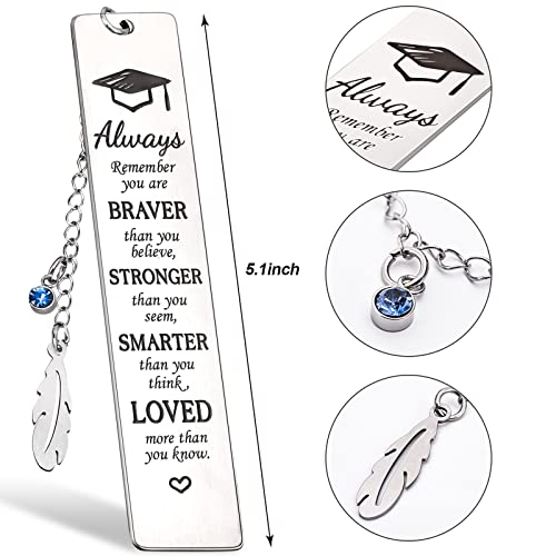 DoreenBow Inspirational Bookmark for Women 2023 Graduation Bookmarks with Tassel for Book Lover Graduation Bookmark Teacher Appreciation Gifts Back to School Bookmarks