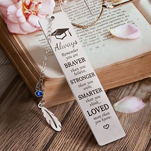 DoreenBow Inspirational Bookmark for Women 2023 Graduation Bookmarks with Tassel for Book Lover Graduation Bookmark Teacher Appreciation Gifts Back to School Bookmarks