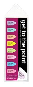 get to the point – passage point magnetic arrow bookmarks – pastel set of 8 – arrow line book marker pack is ideal for men, women, teachers, librarians,teens & kids! great for school & work.