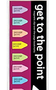 Get to The Point - Passage Point Magnetic Arrow Bookmarks - Pastel Set of 8 - Arrow Line Book Marker Pack is Ideal for Men, Women, Teachers, Librarians,Teens & Kids! Great for School & Work.