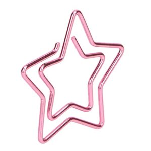 100pcs multifunctional document clip cute pink star shape corner clips bookmark metallic paper clips page markers clips bookmark fixing tool for office