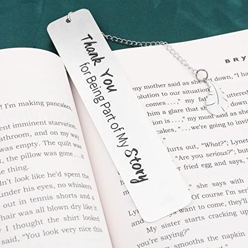 Thank You Gifts Metal Bookmark for Women Men Book Lovers Teacher Coach Appreciation Gifts Christmas Gifts for Coworker Friends Boss Lady Birthday Graduation Teachers Day Gifts for Teacher Professor