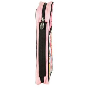 Dicksons Be Who God Made You Pink Floral Medium Polyester Zippered Bible Cover with Handle