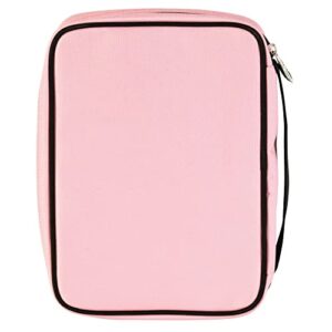 Dicksons Be Who God Made You Pink Floral Medium Polyester Zippered Bible Cover with Handle