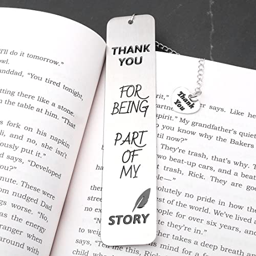 Thank You Teacher Bookmark Gifts Christmas Thanksgiving Gift for Women Men Friends Appreciation Gift for Her Him Teacher Nurse Boss Leader Co-Worker Graduation Gifts for Students Girls Boys