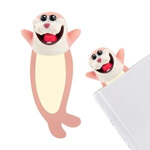 book mark, wacky bookmarks, 3d funny book mark, bookmarks for kids, book lovers, boys and girl (sea seal)