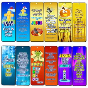 shine for jesus bookmarks (60-pack) – perfect gift away for sunday schools