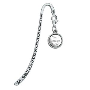 graphics and more self-eez(tm) custom personalized metal bookmark with charm