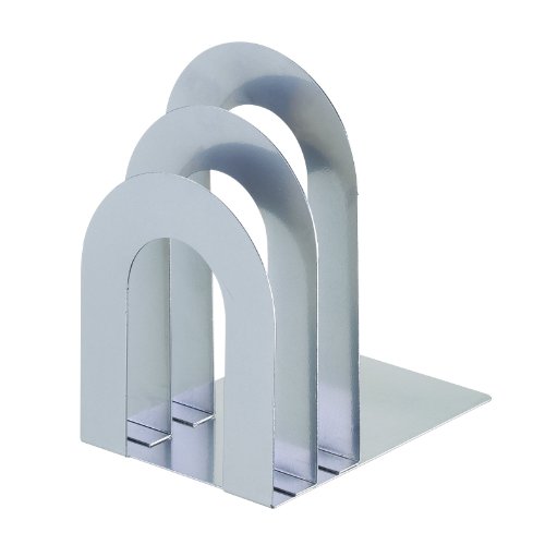 STEELMASTER Deluxe Bookend Sorter, Curved, 8.06 x 7 x 5 Inches, Silver (241873R50)