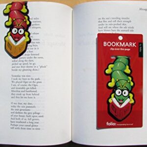 Bookworm Bookmarks (Clip-over-the-page) Set of 2 - Assorted colors