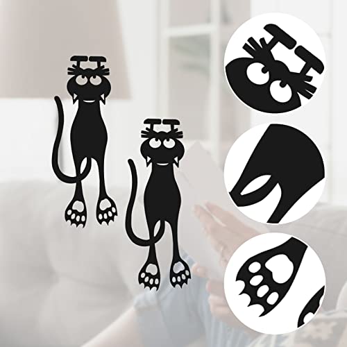 20Pcs Cat Bookmark for Men Women Book Lovers, Cute Curious Cat Paws for Locate Reading Progress, 3D PVC Cat Book Markers Cartoon Animal Book Marks for Birthday Present, Teachers Appreciation