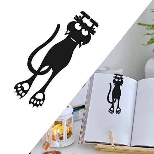 20Pcs Cat Bookmark for Men Women Book Lovers, Cute Curious Cat Paws for Locate Reading Progress, 3D PVC Cat Book Markers Cartoon Animal Book Marks for Birthday Present, Teachers Appreciation