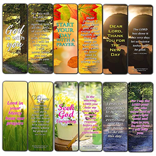 Devotional Scriptures Bible Bookmarks for Men Women Teens (30-Pack) - Great Gift Give Away for Church Gospel Devotion Sharing Stocking Stuffers