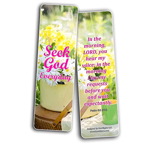 Devotional Scriptures Bible Bookmarks for Men Women Teens (30-Pack) - Great Gift Give Away for Church Gospel Devotion Sharing Stocking Stuffers