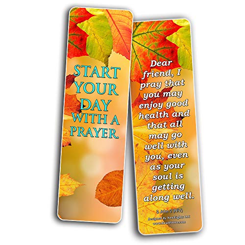 Devotional Scriptures Bible Bookmarks for Men Women Teens (30-Pack) - Great Gift Give Away for Church Gospel Devotion Sharing Stocking Stuffers