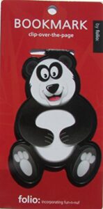 panda bookmarks (clip-over-the-page) set of 2
