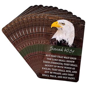 wings of eagles brown 3.5 x 2.5 cardstock keepsake bookmarks pack of 12