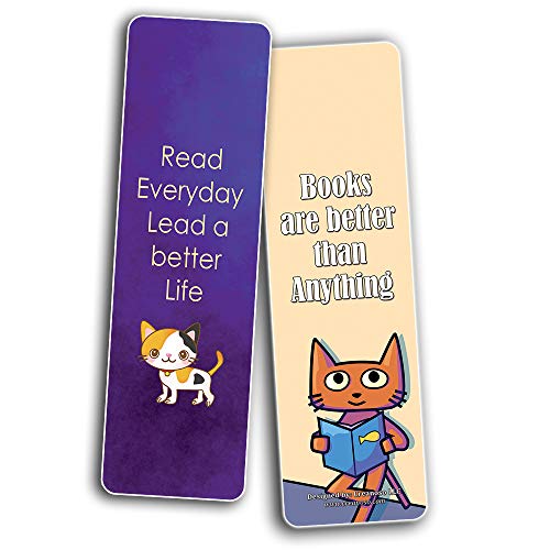 Creanoso Inspiring Bookmarks for Kids (12-Pack) - Animal Theme Reading Bookmarker Cards - Stocking Stuffers Gift for Kids, Children, Boys & Girls – Teacher and Classroom Rewards – School Gifts Set