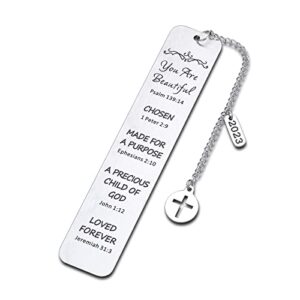 inspirational christian bookmark gifts for women stocking stuffers religious gifts for women baptism gifts for girl bible verse bookmark for daughter friend birthday christmas baptism church gifts