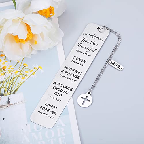 Inspirational Christian Bookmark Gifts for Women Stocking Stuffers Religious Gifts for Women Baptism Gifts for Girl Bible Verse Bookmark for Daughter Friend Birthday Christmas Baptism Church Gifts