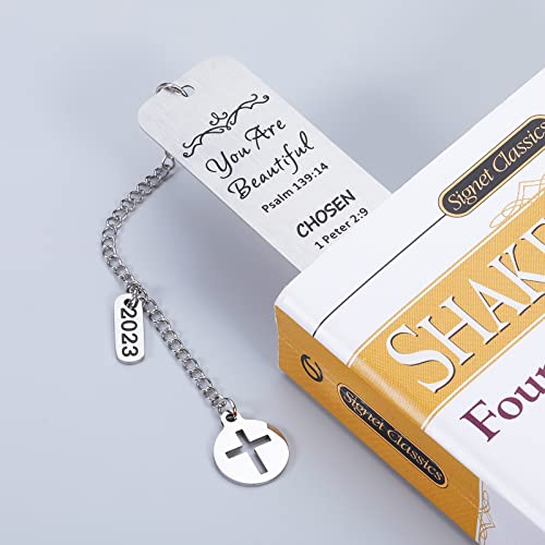 Inspirational Christian Bookmark Gifts for Women Stocking Stuffers Religious Gifts for Women Baptism Gifts for Girl Bible Verse Bookmark for Daughter Friend Birthday Christmas Baptism Church Gifts