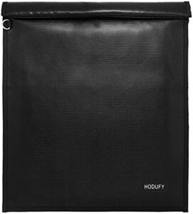 faraday bag for laptops (20 x 15 inches), faraday cage, faraday bags for phones & key fobs, fireproof & water resistant bag, anti-theft pouch, anti-hacking case blocker (black)