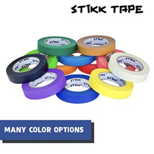 3 Pack 1/4" inch x 60yd STIKK Blue Painters Tape 14 Day Easy Removal Trim Edge Thin Narrow Finishing Masking Tape (.25 in 6MM)