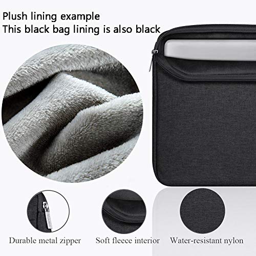 V Voova 13 13.3 14 Inch Laptop Sleeve Carrying Case Compatible with MacBook Air,MacBook Pro 14/M1,13.5" Surface Book 3/Laptop 4,HP Envy 13,Chromebook,Slim Computer Bag Cover with Handle,Black