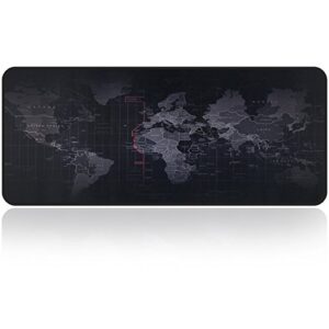 large gaming mouse map pad with nonslip base-31.5×11.8×0.15 inch|extended xxl size, heavy|thick, comfy, foldable mat for desktop, laptop, keyboard& more|enjoy precise & smooth operating experience