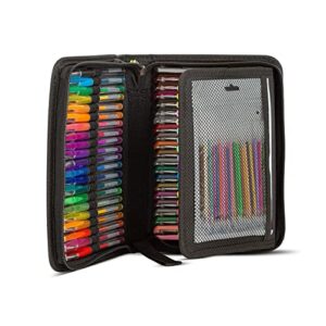 120 Color Artist Gel Pen Set includes 28 Glitter Gel Pens 12 Metallic, 11 Pastel, 9 Neon, plus 60 Matching Color Refills, More Ink Largest Art Neon Pen for Adults Coloring Books Craft Doodling Drawing